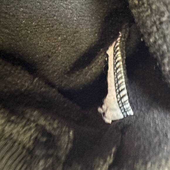 The North Face Logo Fleece Hoodie Women’s Large Black Pullover EUC - Picture 6 of 9